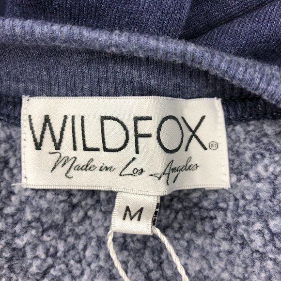Wildfox Blue & White Reindeer Nordic Print Sweatshirt Oversized Fit Size Medium - Picture 5 of 9